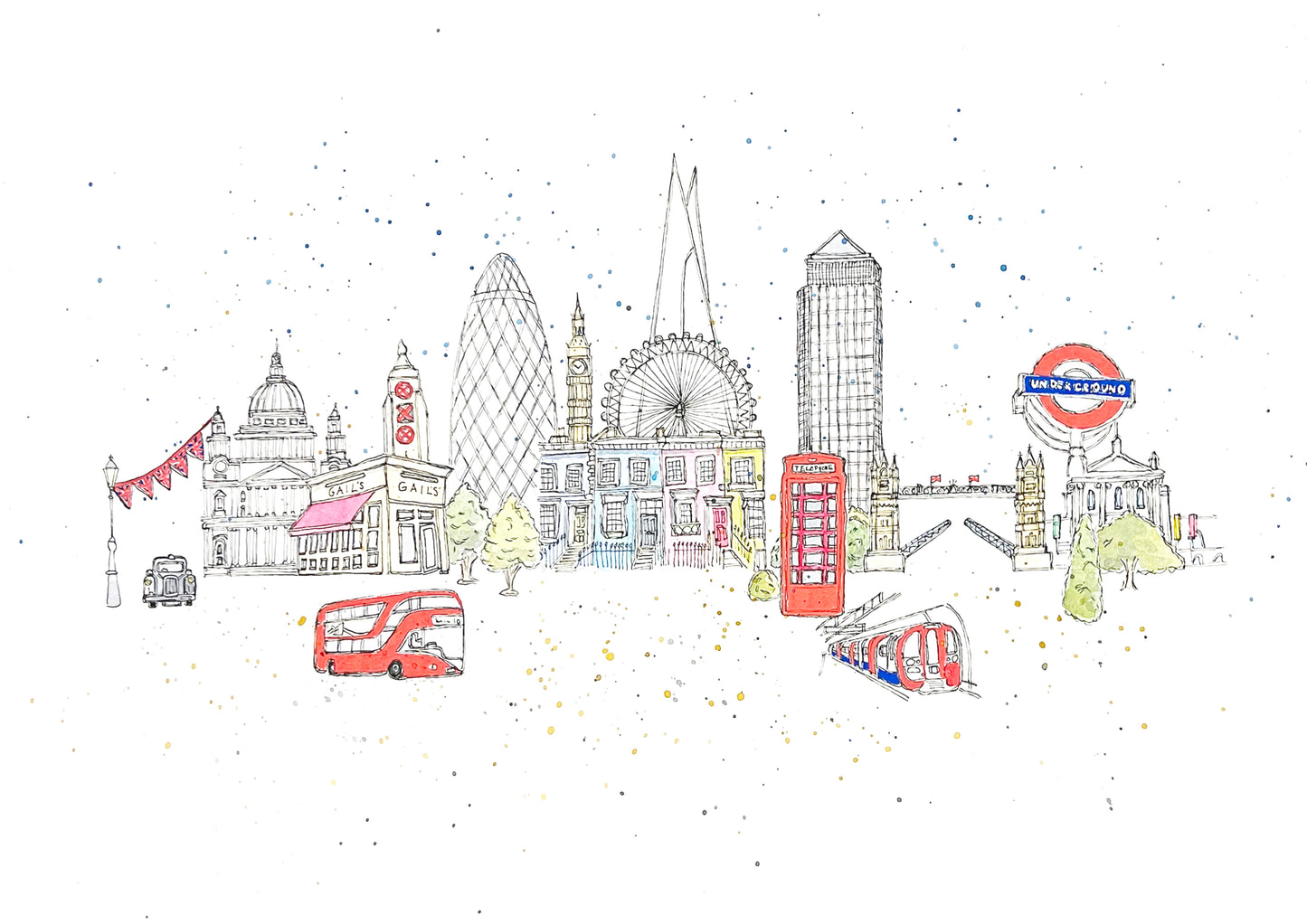 London Town Print