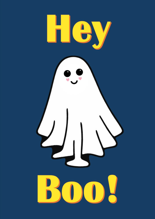 Hey Boo Print