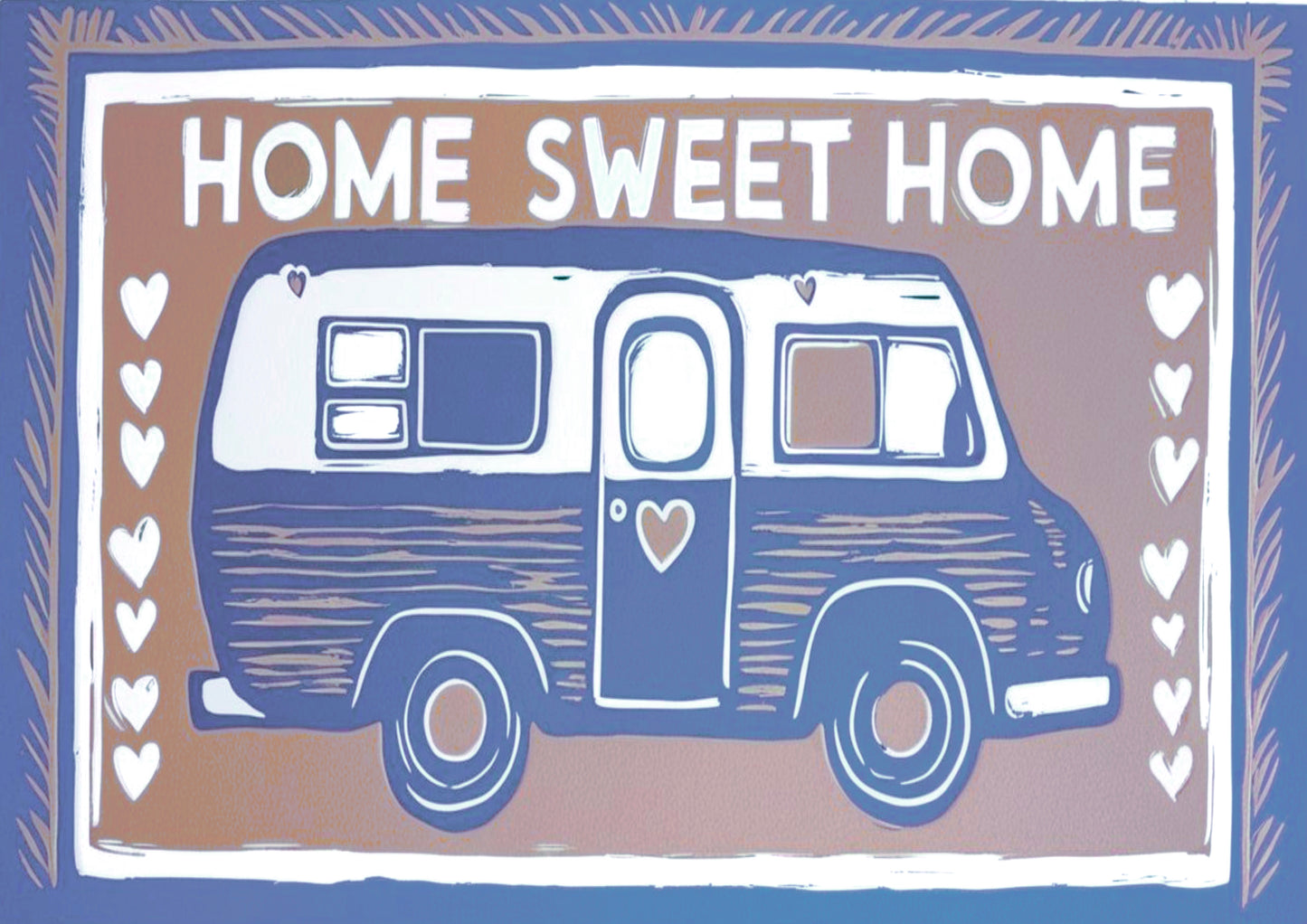 Home Sweet Home Campervan Print