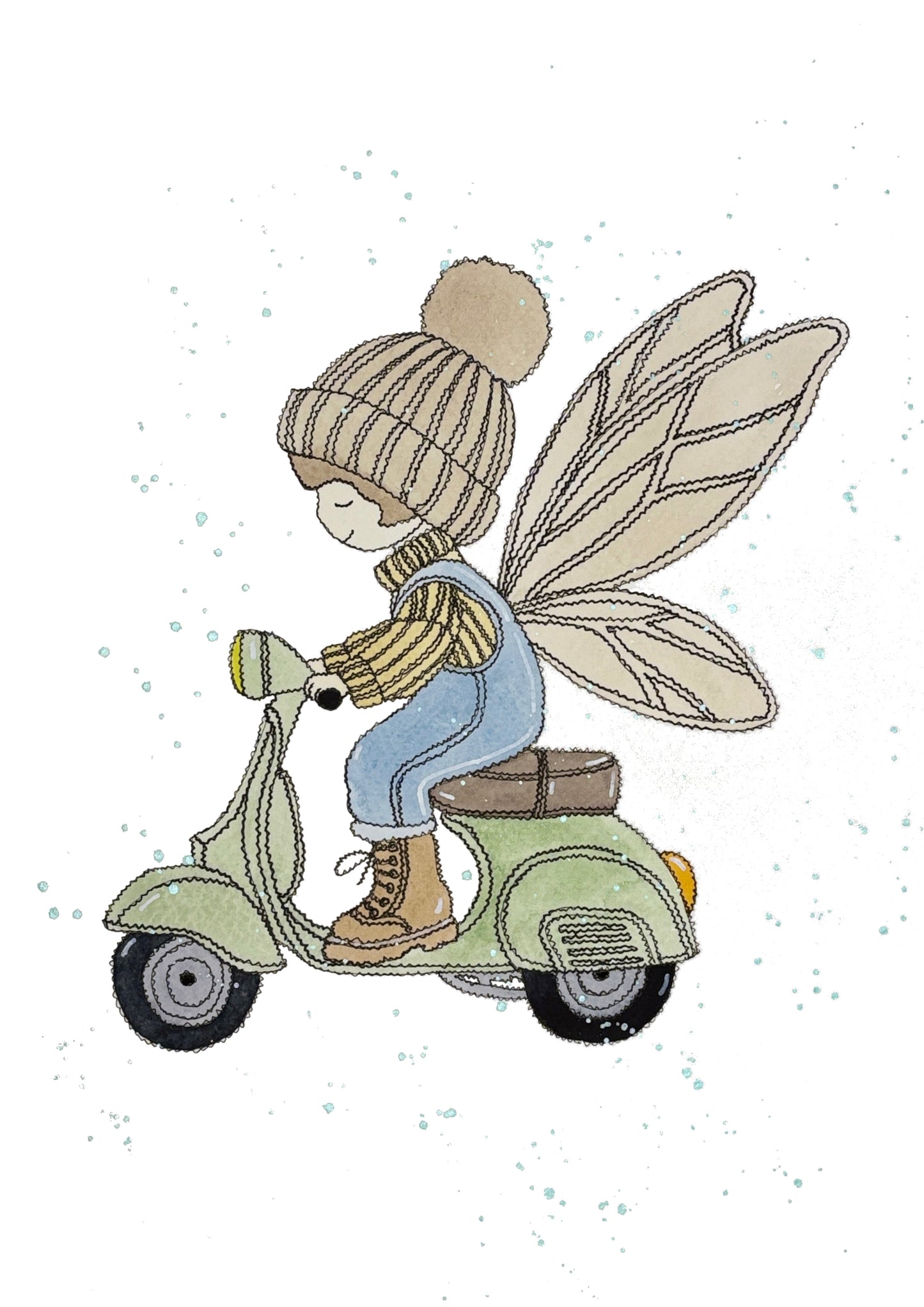 Vespa Fairy Print