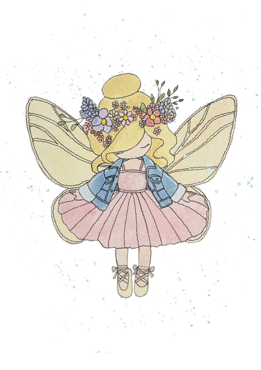 Flower Crown Fairy Print